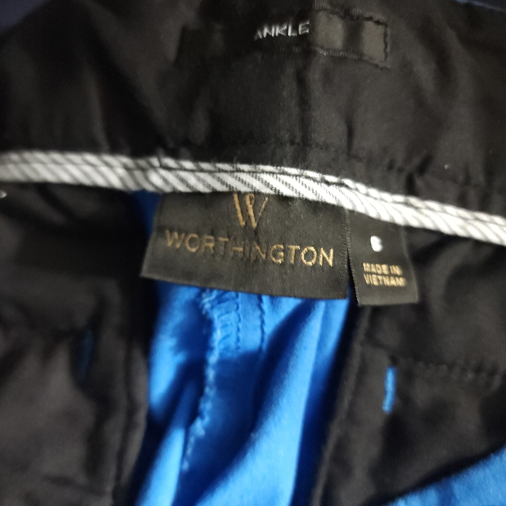 3 For $25. Worthington Bright Blue Ankle Pants Size 6 - Picture 3 of 5